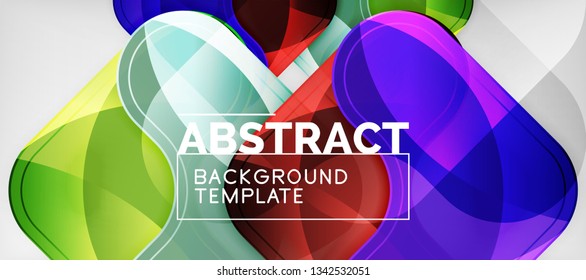 Light effects glossy arrows background, vector illustration