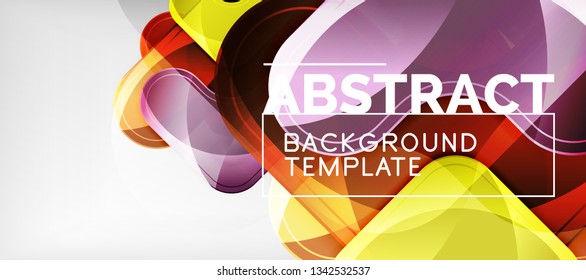 Light effects glossy arrows background, vector illustration