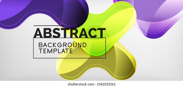 Light effects glossy arrows background, vector illustration