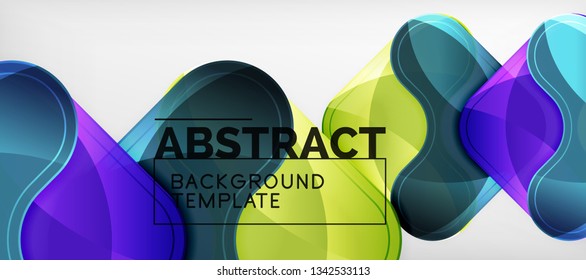Light effects glossy arrows background, vector illustration