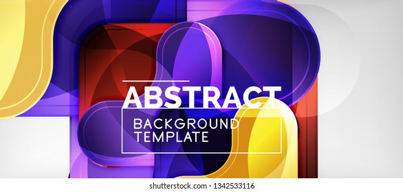 Light effects glossy arrows background, vector illustration