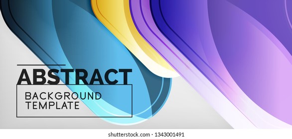 Light effects glossy arrows background, vector illustration