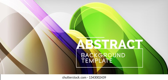 Light effects glossy arrows background, vector illustration