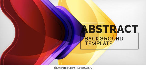 Light effects glossy arrows background, vector illustration