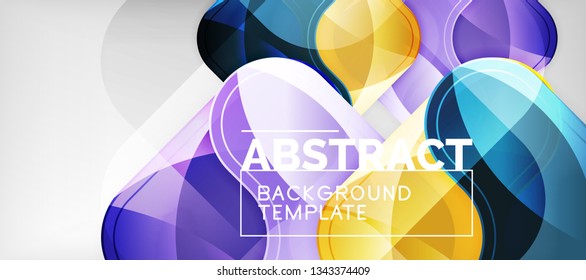 Light effects glossy arrows background, vector illustration