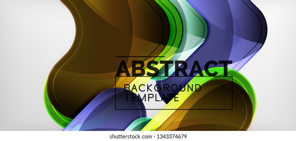 Light effects glossy arrows background, vector illustration