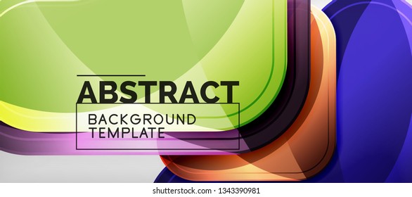 Light effects glossy arrows background, vector illustration