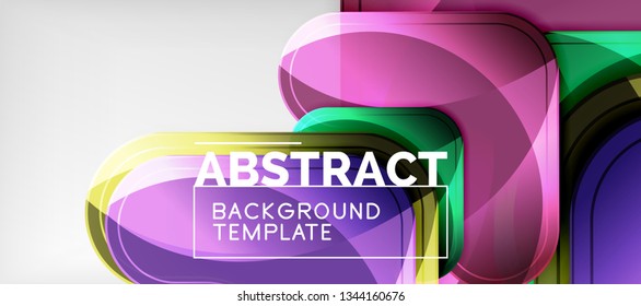 Light effects glossy arrows background, vector illustration