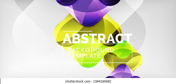 Light effects glossy arrows background, vector illustration