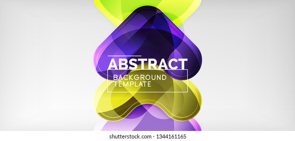 Light effects glossy arrows background, vector illustration
