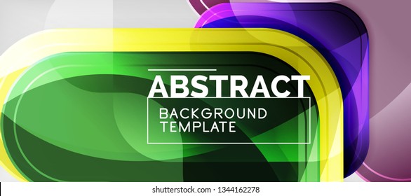 Light effects glossy arrows background, vector illustration