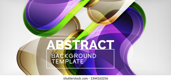 Light effects glossy arrows background, vector illustration