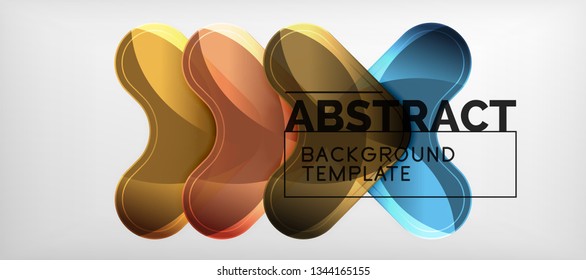 Light effects glossy arrows background, vector illustration