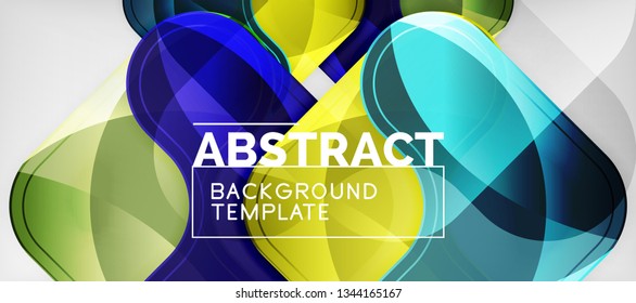 Light effects glossy arrows background, vector illustration