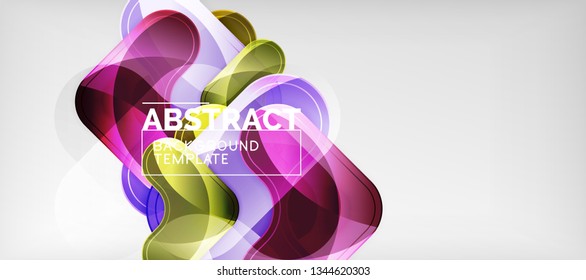 Light effects glossy arrows background, vector illustration