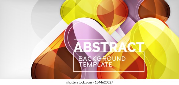 Light effects glossy arrows background, vector illustration