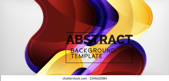 Light effects glossy arrows background, vector illustration