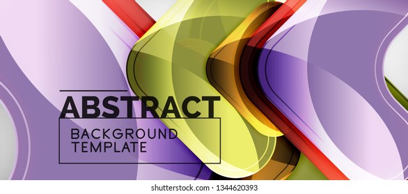 Light effects glossy arrows background, vector illustration