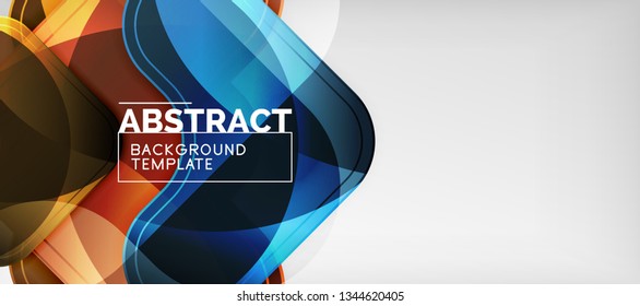 Light effects glossy arrows background, vector illustration
