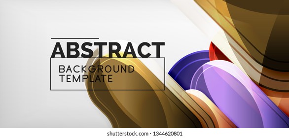 Light effects glossy arrows background, vector illustration