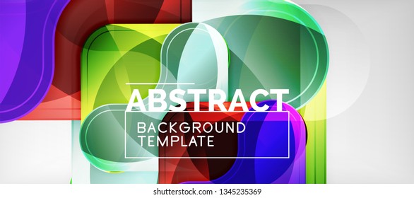 Light effects glossy arrows background, vector illustration