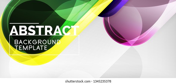 Light effects glossy arrows background, vector illustration