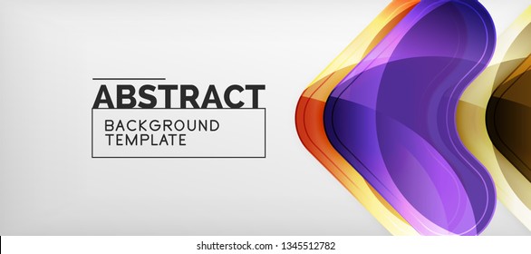 Light effects glossy arrows background, vector illustration