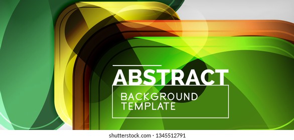 Light effects glossy arrows background, vector illustration