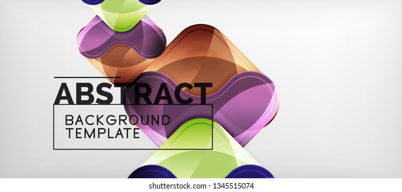 Light effects glossy arrows background, vector illustration