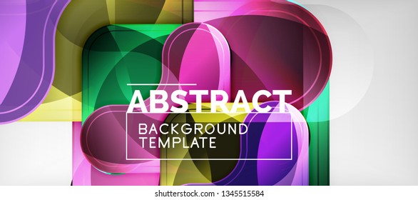 Light effects glossy arrows background, vector illustration