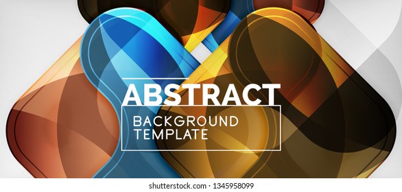 Light effects glossy arrows background, vector illustration