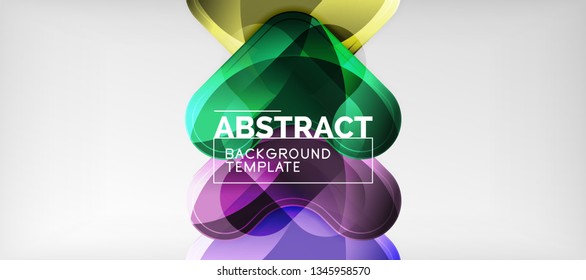 Light effects glossy arrows background, vector illustration