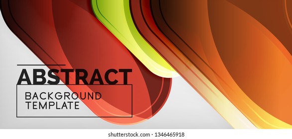 Light effects glossy arrows background, vector illustration