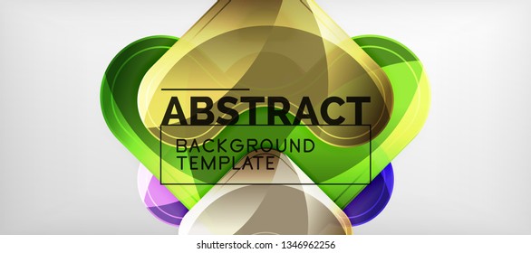 Light effects glossy arrows background, vector illustration