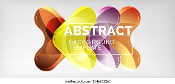 Light effects glossy arrows background, vector illustration