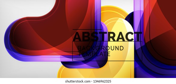 Light effects glossy arrows background, vector illustration