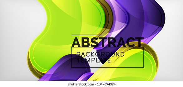 Light effects glossy arrows background, vector illustration