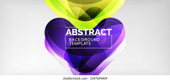 Light effects glossy arrows background, vector illustration
