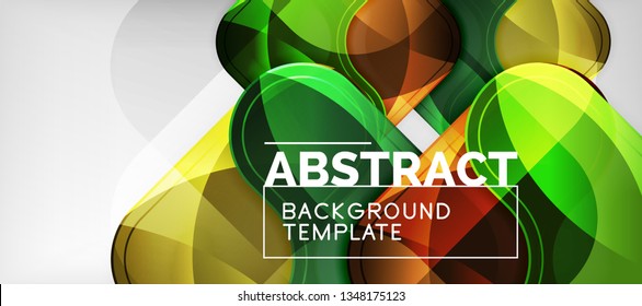 Light effects glossy arrows background, vector illustration