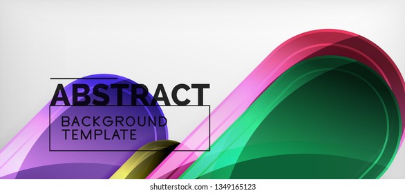 Light effects glossy arrows background, vector illustration