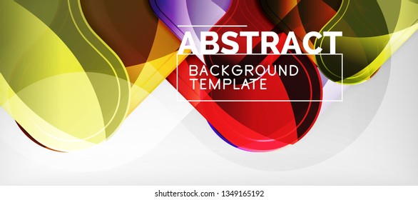 Light effects glossy arrows background, vector illustration