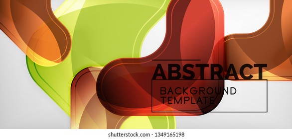 Light effects glossy arrows background, vector illustration