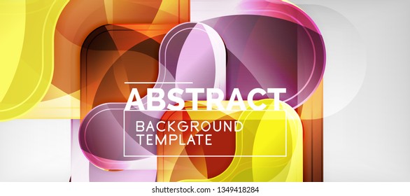 Light effects glossy arrows background, vector illustration