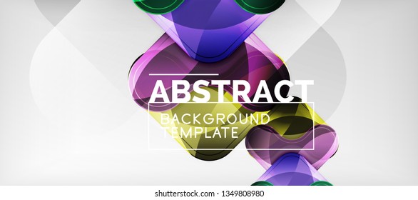 Light effects glossy arrows background, vector illustration