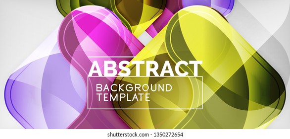 Light effects glossy arrows background, vector illustration