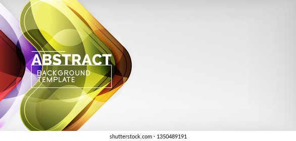 Light effects glossy arrows background, vector illustration