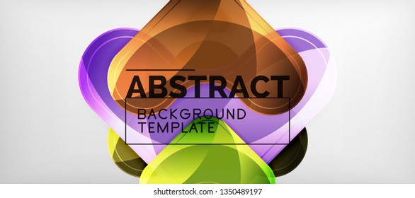 Light effects glossy arrows background, vector illustration