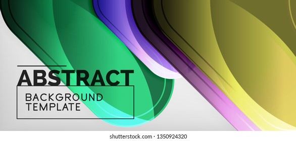 Light effects glossy arrows background, vector illustration