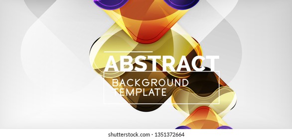 Light effects glossy arrows background, vector illustration