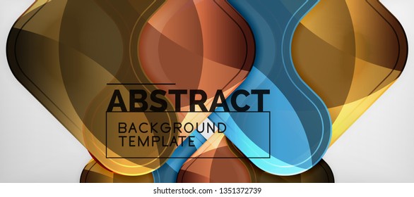 Light effects glossy arrows background, vector illustration